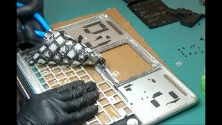 2015 Macbook Pro 15quot A1398 Keyboard Touchpad Replacement Battery Removal [upl. by Bowyer]