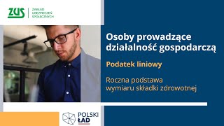 Podatek liniowy a składka zdrowotna  przykład Polski Ład [upl. by Ennaid]