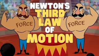 Newtons Third Law of Motion  Newtons Laws of Motion  Video for Kids [upl. by Rapsac517]