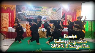 Penampilan Randai SMPN 3 Sungai Pua KabAgam Galanggang Surau Giriang Giriang [upl. by Comras]