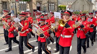 Linlithgow Marches 2024  PreMarch Warm Up for Linlithgow Reed Band [upl. by Arihsay]