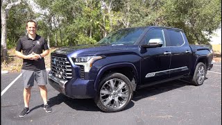 Is the 2023 Toyota Tundra Capstone the KING of luxury trucks [upl. by Fiel]