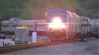 The Amtrak Crescent 20 With Tator amp 3 Private Cars DouglasvilleGa 04162013© [upl. by Jonas]