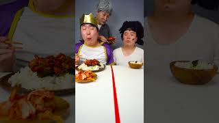 Spicy octopus shrimp sausage king crab Mukbang  TikTok Funny Videos  HUBA shorts [upl. by Franz]