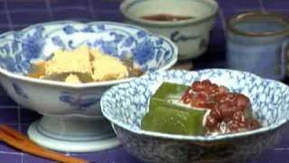 How to Make Macha Kuzumochi Green Tea Mochi Dessert with Kudzu Powder Recipe  Cooking with Dog [upl. by Ailel]