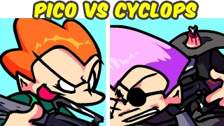 Friday Night Funkin Pico VS Cyclops  FNF Pico School Fanmade FNF MODPico Day [upl. by Maighdiln]