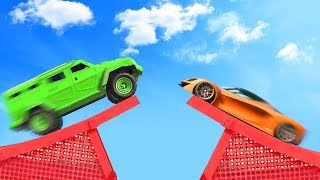 SMASH THE CARS MID AIR GTA 5 Funny Moments [upl. by Tat]