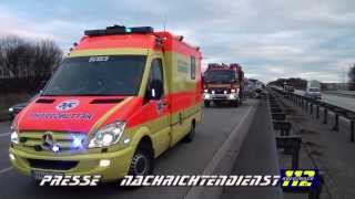 Verkehrsunfall A61 PKW amp LKW 2 Verletzte bei Sprendlingen Kreuznach112 de [upl. by Frear274]