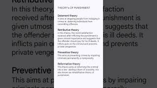 THEORYs OF PUNISHMENT  Penology and Victimology  Types of Punishment in Related Video shorts [upl. by Suertemed]