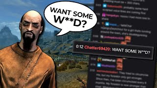 Skyrim but Twitch Chat Voices All NPCs Custom Mod [upl. by Jaime903]