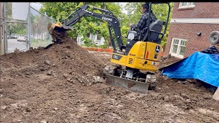 Grading and Backfilling With A Mini Excavator [upl. by Chemash]