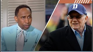 FIRST TAKE  Stephen A Smith RIPS Jerry Jones Cowboys quot He Is Having A HORRIBLE Offseasonquot NFL [upl. by Annaerb]