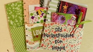 DIY Pocket Folder for Happy Planner [upl. by Leoline]