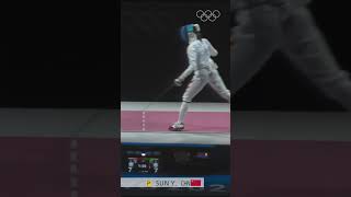 Epic FENCING Showdown SUN Y vs AM POPESCU  Tokyo 2020 Olympics epicmoments fencing [upl. by Atnoved]