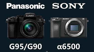 Panasonic LUMIX DCG95G90 vs Sony a6500 [upl. by Ploss]