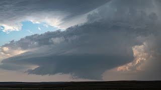 BEAUTIFUL SUPERCELL Along Saskatchewan Montana Border [upl. by Marabel]