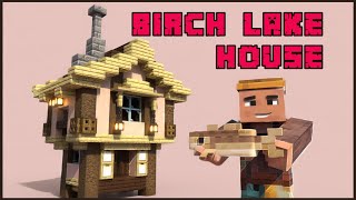 SelfBuilding Birch House  Minecraft Short Animation  Tutorial [upl. by Llywellyn]