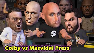 Colby Covington vs Jorge Masvidal press conference [upl. by Ahsiad758]