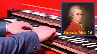 Mozart  Harpsichord  Sonata No 16 in C Major K545 [upl. by Aerdno59]