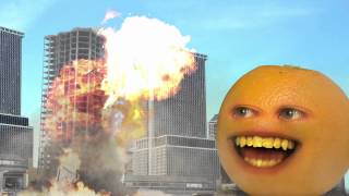 Annoying Orange  Pear Plays Five Nights at Freddys Happy Wheels [upl. by Ardolino]