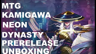 MTG Kamigawa Neon Dynasty Prerelease Kit Unboxing [upl. by Elag]