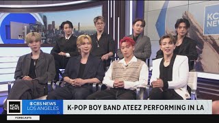 Meet KPop band Ateez They are performing at KCON at Crypto Arena this Saturday [upl. by Kabob]