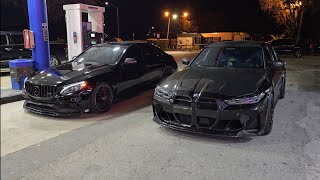 2022 BMW M3 Competition Bolt Ons E85 vs 2017 Mercedes C63 AMG Pure 1000 Turbos E50 [upl. by Steele]