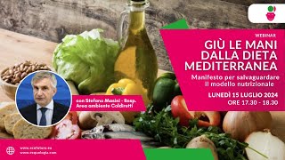 Manifesto “Giù le mani dalla Dieta Mediterranea” [upl. by Ugo]