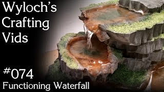 How to Make a Real Working Waterfall for Dungeons amp Dragons Warhammer Terrain [upl. by Nhguahs]