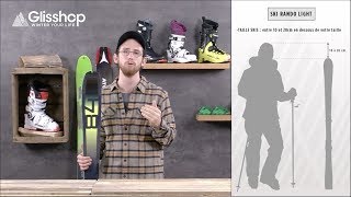 TUTORIEL  comment choisir la taille de ses skis de randonnée [upl. by Atirat611]