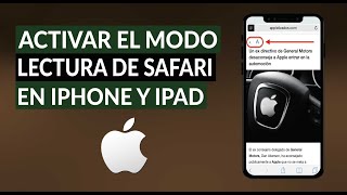 Cómo Activar el Modo Lectura de Safari en iPhone e iPad [upl. by Fedora]