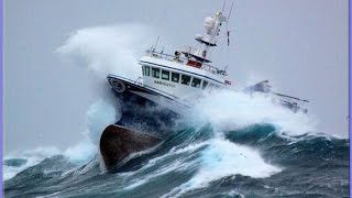 SHIPS IN STORM COMPILATION MONSTER WAVES [upl. by Celene]