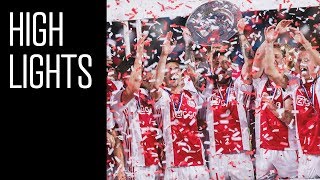 Highlights De Graafschap  Ajax  Kampioenswedstrijd Eredivisie 201819 [upl. by Nevet]