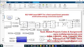 MLPANN based MPPT for a fixed speed based generator wind turbine energy conversion system [upl. by Sophy417]