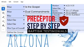 Preceptor StepbyStep amp BAPTISM TESTIMONIALS [upl. by Oiramrej]