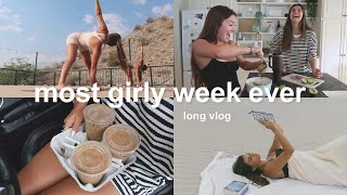 most girly vlog ever — hometown bestie comes to visit wholesome nights at home amp trip to California [upl. by Nnaassilem]