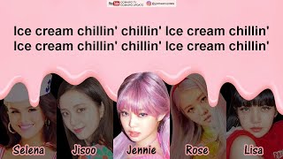 BLACKPINK  Ice Cream with Selena Gomez EASY LYRICSINDO SUB by GOMAWO [upl. by Imuya]