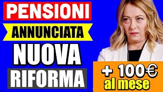 ULTIMORA PENSIONI 👉 ANNUNCIATI NUOVI AUMENTI di 100€ al MESE SECONDA RIFORMA IRPEF 💰 [upl. by Philo]