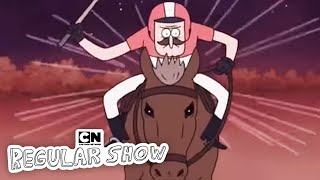 Battle for the Cart  Regular Show  Cartoon Network [upl. by Suhpesoj]