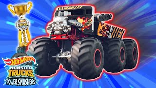 Bone Shakers Wild Win at Champions Cup  Hot Wheels Monster Trucks Power Smashers [upl. by Fancy]