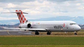 EIFGH Volotea Boeing 717 Departing ClermontFd Auvergne Airport [upl. by Narol]