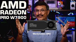 AMD Radeon Pro W7900 GPU  First Look [upl. by Aluor]