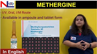 Methergine in English  Ergot Alkaloids Obstetrical Uterotonic  Ecbolic Drug  Nursing Lecture [upl. by Buonomo]