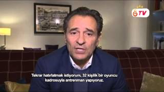 FUTBOL  Cesare Prandelli’den Açıklamalar [upl. by Sadoc287]