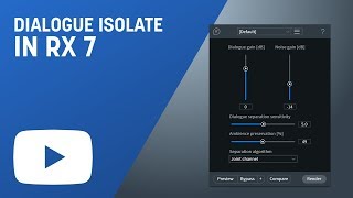 Isolate Dialogue from Noisy Backgrounds with Dialogue Isolate in RX 7 Advanced [upl. by Arnulfo752]