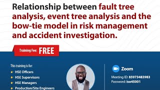 Relationship between bowtie analysis event tree and fault tree analysis [upl. by Eivla]