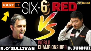 🔴Ronnie O’Sullivan vs Ding Junhui Six6 Red World Championship 2K23Part1SNSNOOKER30 [upl. by Aihseyn]