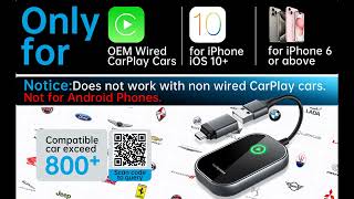 Luckymore Wireless Carplay Adapter [upl. by Ahsenar493]