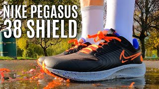 NIKE PEGASUS 38 SHIELD REVIEW [upl. by Elwina]