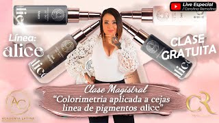 quotCOLORIMETRIA APLICADA A CEJAS LÍNEA DE PIGMENTOS ALICEquot 🎨  CURSO GRATUITO 🤗✍colorimetria pmu [upl. by Pardoes]